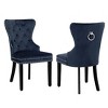 WestinTrends  Velvet Upholstered Tufted Dining Chairs (Set of 2) - 4 of 4