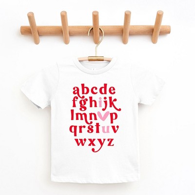 The Juniper Shop Vday Alphabet Youth Short Sleeve Tee