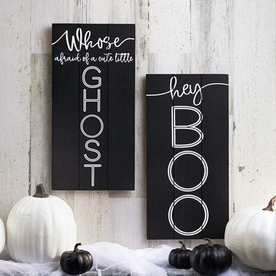 The Lakeside Collection Who's Afraid of Ghosts - Hey Boo Sign
