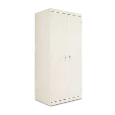 Putty Steel Freestanding Lockable Office Cabinet with Adjustable Shelving
