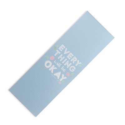 The Optimist Everything Will Be OK (6mm) 24" x 70" Yoga Mat - Society6