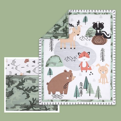 Peanut shell woodland discount trails crib bedding