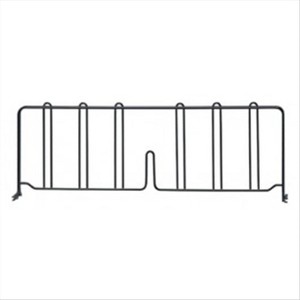 Quantum Storage Systems Wire Shelf Divider, 24"D X 8"H, Black Epoxy Antimicrobial Finish - 1 of 1