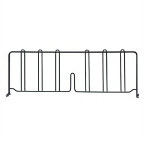 Quantum Storage Systems Wire Shelf Divider, 24"D X 8"H, Black Epoxy Antimicrobial Finish - image 1 of 1