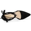 Allegra K Women's Pointed Toe Block Heels Lace Up Pumps - 4 of 4