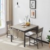 HDZNVF Folding Dining Table Grey - 3 of 4