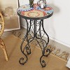 DOMETOUR Outdoor Side Table, Colorful+Black - 2 of 4