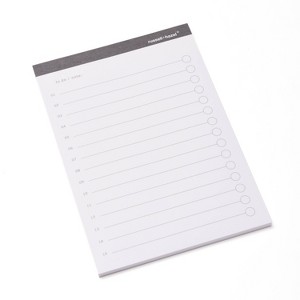 Russell+Hazel To-Do Adhesive Notes Charcoal 150ct: Sticky Notes, Office Supplies, 4x6 Inches, Matte Paper, 50 Sheets - 1 of 4