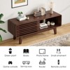 Lirago Modern TV Stand with Sliding Door & Storage-Walnut Entertainment Center for Living Room 46"Lx14.2"Dx17.8"H - 4 of 4