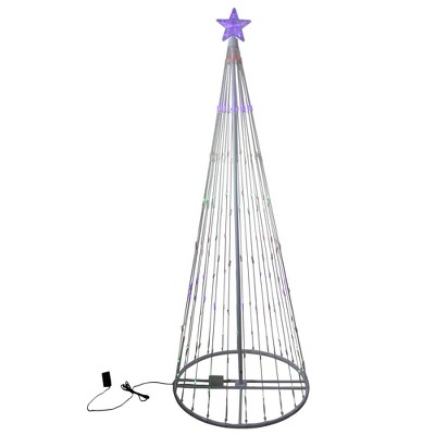 Northlight 6' LED Light Show Cone Christmas Tree Lighted Yard Art Decoration - Multi-Color