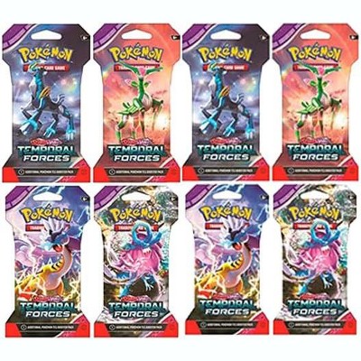 Pokemon TCG: Scarlet and Violet Temporal Forces Sleeved Booster Pack 8 Packs