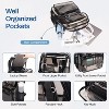 Hachikiko 15.6in Laptop Sleeve Clear PVC Backpack - Semi-Black Transparent Bookbag for Stadium/College - 3 of 4