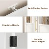Narrow Bathroom Cabinet, 70 Inch Tall Storage Cabinet with Glass Door and 3 Open Shelves, Freestanding Slim Bathroom Storage Unit, for Home Office - 4 of 4