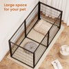 Okak 47.2/63IN Dog Crate with Top and Front Doors, Large Dog Cage with Strong Metal Wire, Dog Kennel for Indoor Small or Medium Dogs - 4 of 4