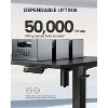 ErGear Height Adjustable Electric Standing Desk, 55"x28", Sit-Stand Desk with Large Memory Settings, Two-Piece Desktop, Black - 4 of 4