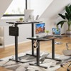 Fontoi Desks, Home Office Desk with Splice Board, Computer Desk with Adjustable Height, Black, 24"*40"*27.5" - 3 of 3