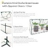 Sunnydaze Outdoor Portable Plant Shelter Mini Greenhouse with Double Zipper Doors and Cover - Clear - 2 of 4