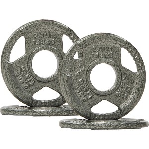 Gulches 4 Inch four pieces Olympic Cast Iron Weight Plates for Strength Training and Weightlifting, Multiple Weights - 1 of 4