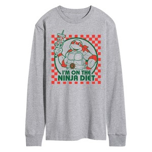 Men's - Teenage Mutant Ninja Turtles - Ninja Diet Long Sleeve Graphic T-Shirt - 1 of 4