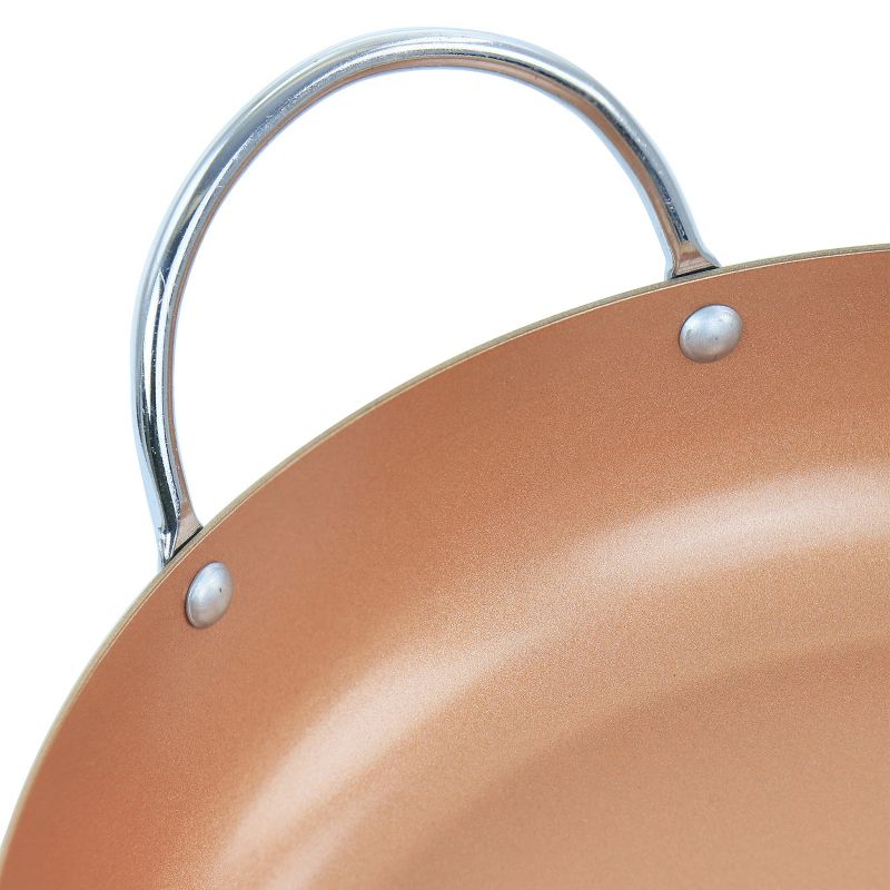 Oster Stonefire Carbon Steel Nonstick 11 Inch Paella Pan in Copper, 3 of 8