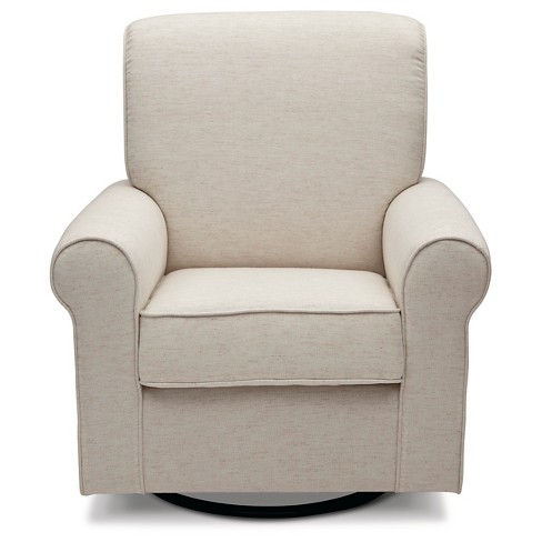 Sand Delta Furniture Upholstered Glider with Gliding Ottoman 
