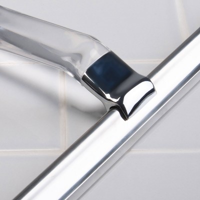 10-Inch Stainless Steel Shower Squeegee with Clear Acrylic Handle