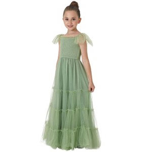 2Bunnies Girls' Vintage Boho Smocked Bodice Ruffle Dress - 1 of 4