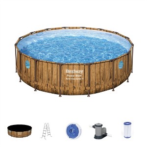Bestway Power Steel Swim Vista Series II Above Ground Outdoor Swimming Pool - 1 of 4