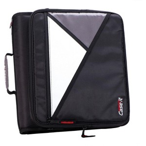 Case-it The Universal 2.0 Zipper Binder -1.5 Inch O-Ring - Removable Padded Pocket - 325 Page Capacity - Comes with Shoulder Strap - 1 of 3