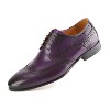 Gino Vitale | Men's Handcrafted Genuine Leather Brogue Wingtip Medallion Dress Shoe - 2 of 4