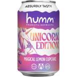 Humm Unicorn Edition Magical Lemon Cupcake Probiotic Kombucha - 12 fl oz