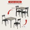 Round Dining Table Set for 2, Circle Kitchen Table and Chairs, Dining Room Table Set with Upholstered Chairs - 4 of 4
