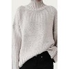 Women's KNIT MOCK NECK SWEATER - ESLEY COLLECTION - 2 of 2