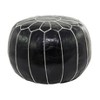 Bohemian Moroccans Leather Pouf - Olivia & May - image 2 of 4