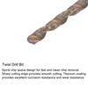 Unique Bargains High Speed Steel Titanium Plated Metric Spiral Point Thread Tap and Drill Bit Set - 4 of 4