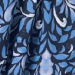 navy painted scroll