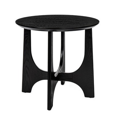 NicBex Modern 36" Round Wooden Coffee Table with Cross Legs for Living Room and Office