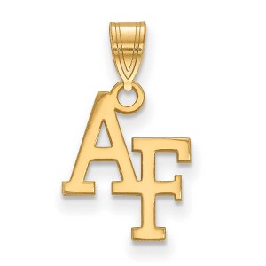 Black Bow Jewelry 14k Yellow Gold United States Air Force Academy Fighting Falcons NCAA Small Pendant - 1 of 3