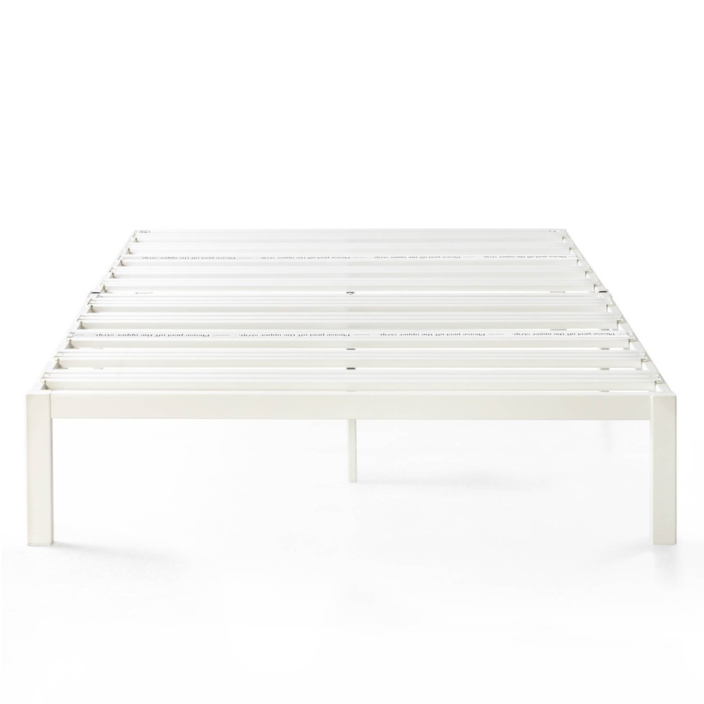 Photos - Bed Best Price Mattress Full 14" Rocky Base Model E Platform  Heavy Duty Steel White: No Box Spring Needed, Easy Adult Assemb