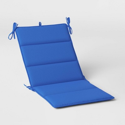 20"x43" Solid Outdoor Chair Cushion Cobalt Blue - Room Essentials™