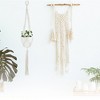 Unique Bargains Macrame Plant Hanger Woven Cotton Indoor Outdoor Decorative - 2 of 4