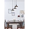 Elegant Lighting Etude 3 light black Pendant - 2 of 4
