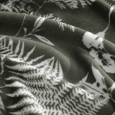 Full Green Fleece Reversible Lightweight Blanket