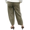 Women's Washed Barrel Pants - MIOU MUSE - image 3 of 3