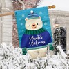 Briarwood Lane Winter House Flag 40x28 For Outdoor Winter Welcome Polar Bear Burlap For Winter House Flag - 4 of 4