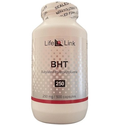 BHT 250mg by LifeLink  -  500 Capsule