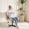 RISOKEYS Armless Wide Desk Chair With Criss Cross Legs,No Wheels, Swivel Vanity Height Adjustable Fabric Modern Computer Task Seating For Home - 2 of 4