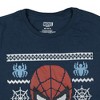 Seven Times Six Marvel Spiderman Pajamas Men's Two Piece Sweater Print Lounge Sleep Set - 3 of 4