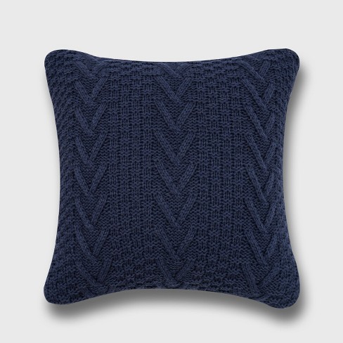 18x18 Marine Square Throw Pillow Navy - The Pillow Collection : Target