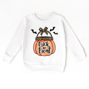 Trick of Treat Pumpkin - Toddler Graphic Sweatshirt and Youth Graphic Sweatshirt - 1 of 3